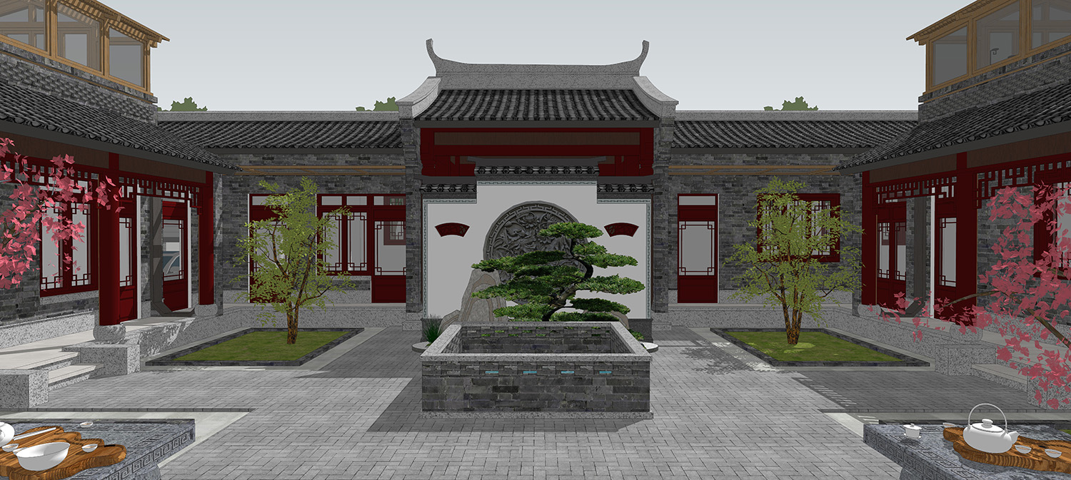 湖南邵阳易家四合院_别墅图纸设计 - 图纸中心 - 易
