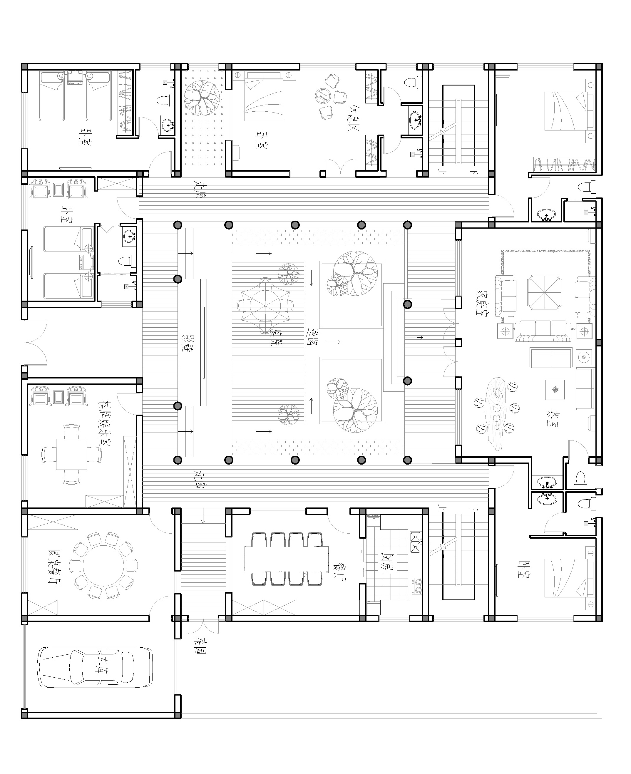 四川成都简阳市晏家仿古四合院_别墅图纸设计 - 图纸中心 - 易盖房