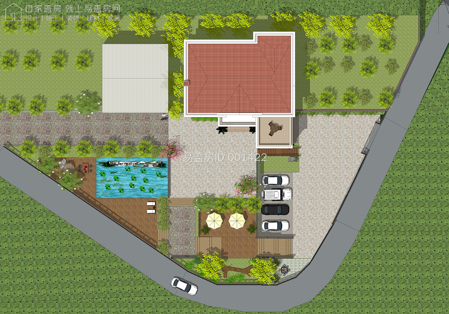 QH2030欧式二层两开间小户型农村盖房图纸二层简约农村自建别墅设计图 - 青禾乡墅科技
