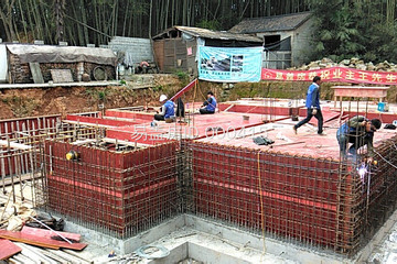 浙江杭州富陽區王軍強別墅工地直播