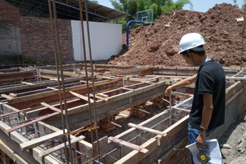 四川成都簡陽樊劍梅別墅工地直播