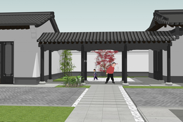 四川綿陽蘇家中式別墅工地直播