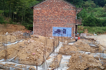 湖南邵陽段修民別墅工地直播