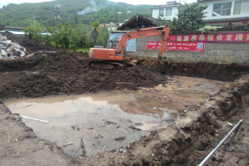 云南麗江段金明別墅工地直播
