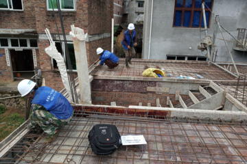福建寧德福安劉昌戰別墅施工項目工地直播