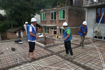 福建寧德福安劉昌戰別墅施工項目工地直播