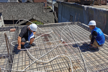 福建寧德福安劉昌戰別墅施工項目工地直播