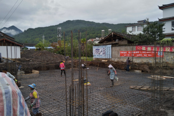 云南麗江段金明別墅工地直播