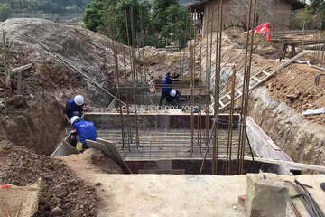 福建福州蘭桂明別墅工地直播