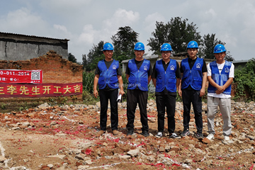 河南駐馬店龍嬋娟別墅工地直播