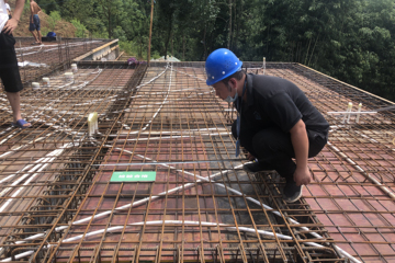 陜西安康駱青山別墅工地直播