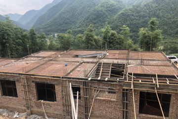 陜西安康駱青山別墅工地直播