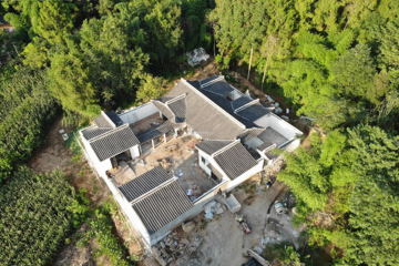 四川綿陽蘇家中式別墅工地直播