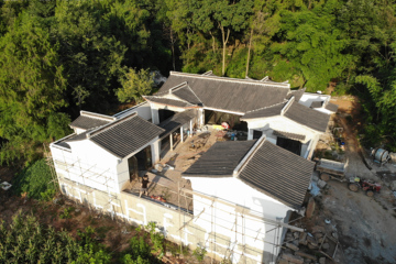 四川綿陽蘇家中式別墅工地直播