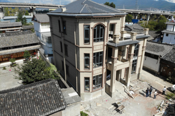 云南麗江段金明別墅工地直播