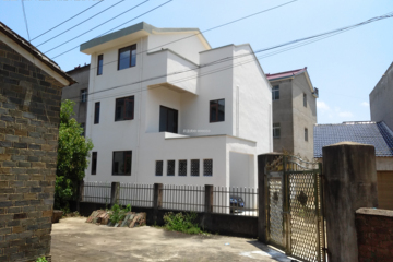 江西上饒萬年縣丁元棟新中式別墅工地直播