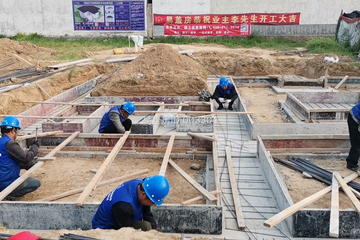 河北滄州蘇家三層現代別墅工地直播