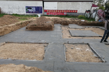 河北滄州蘇家三層現代別墅工地直播