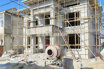 湖南岳陽何家二層新中式自建別墅工地直播