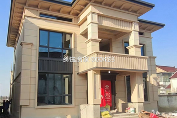 湖南岳陽何家二層新中式自建別墅工地直播