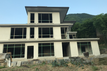 浙江杭州余杭區徐春林現代別墅 工地直播