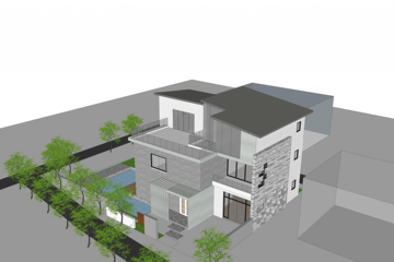 浙江杭州臨安市楊青現代別墅 工地直播