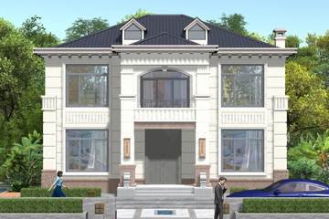 浙江绍兴娄家二层新中式自建别墅