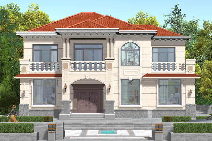 浙江杭州二層孫家歐式自建別墅