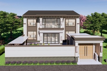 北京延庆王家二层新中式自建别墅
