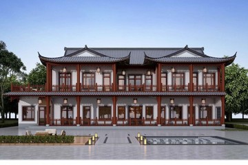 云南麗江李家二層中式自建別墅