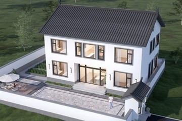 廣西融安陳家二層新中式自建別墅