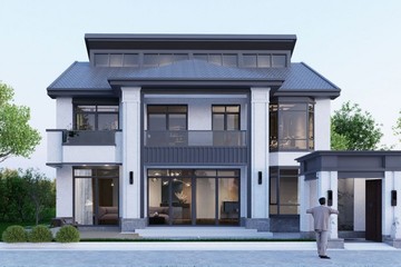 北京延慶彭家二層新中式自建別墅