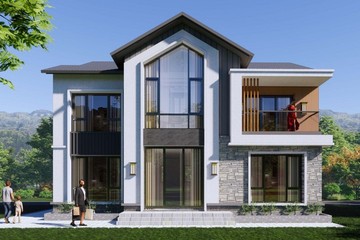 北京海淀程家二層現(xiàn)代自建別墅設(shè)計(jì)	