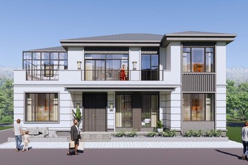 河北任丘吳家二層新中式自建別墅