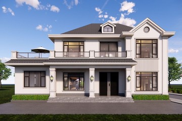 河南周口韓家二層歐式自建別墅