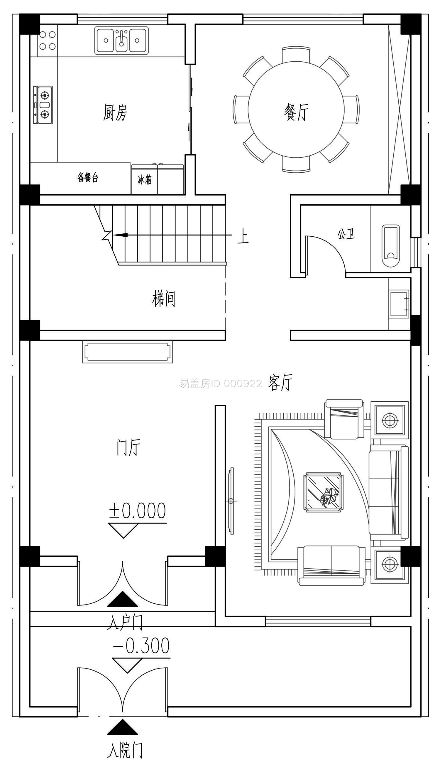 居民楼首层平面图图片