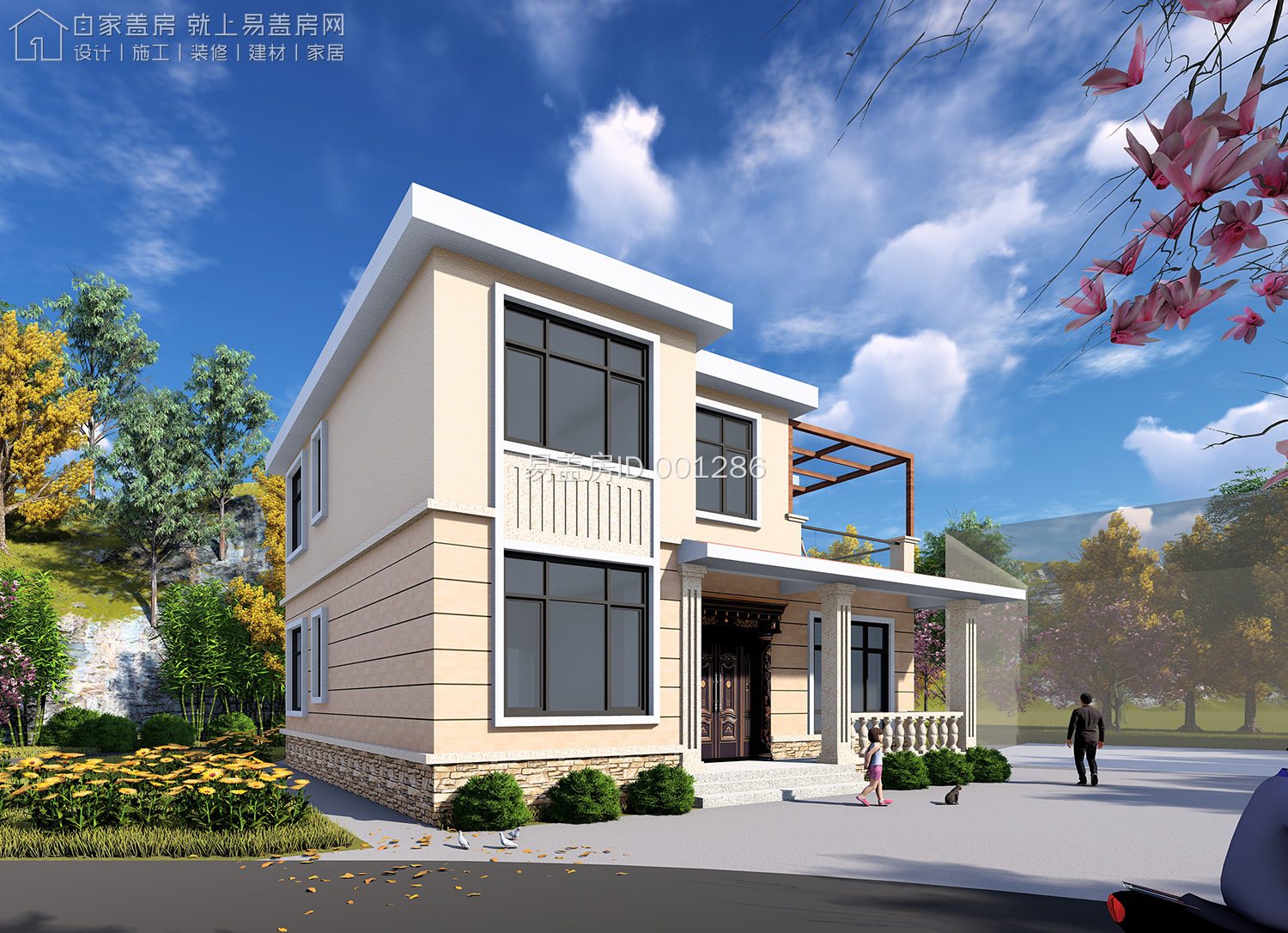 江西萍乡张家欧式别墅_别墅图纸设计 - 图纸中心 - 易盖房